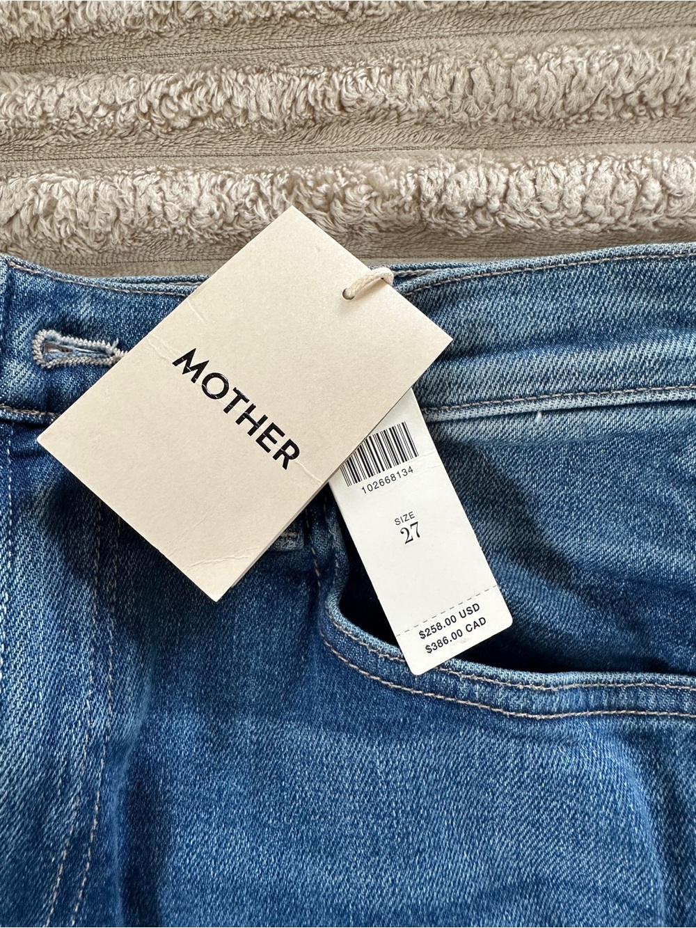 MOTHER Men's Straight-Leg Jeans in Blue Wash - Picture 2 of 6